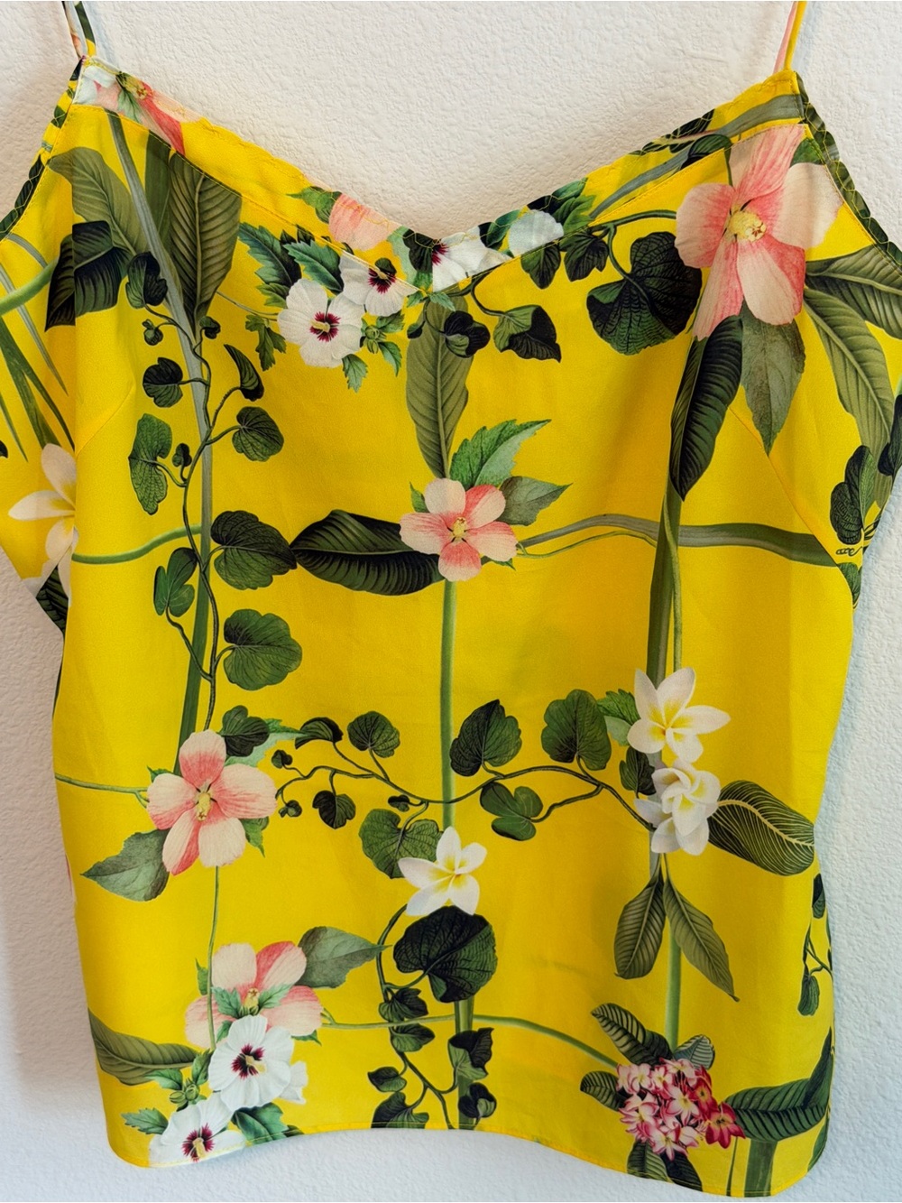 Ted Baker Yellow Floral Spaghetti-Strap Camisole - Picture 2 of 7